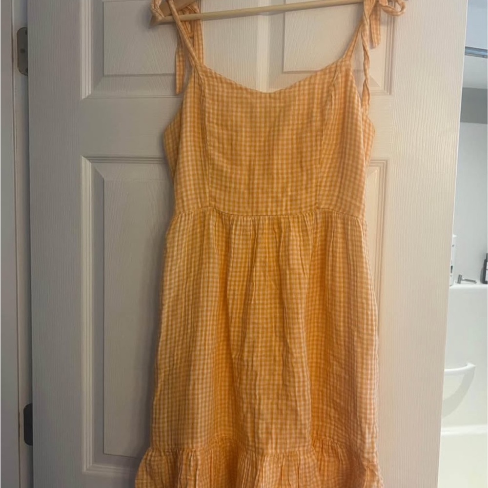Old Navy Yellow Gingham Dress